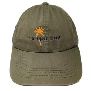 Sutton's Sportswear Tampa Bay Palm Tree Baseball Cap Green Cotton Adjustable